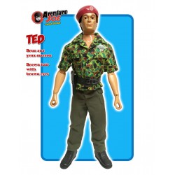 TED Le béret rouge (brun aux yeux marron)