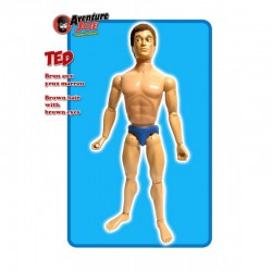 TED cheveux bruns (Mannequin nu)