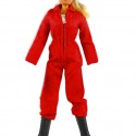 Girl's red jumpsuit