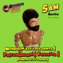 PREORDER SAM BEARDED painted eyes (Nude figure)